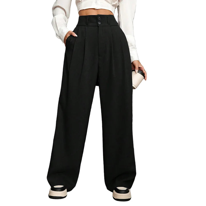 High Waist Drooping High-grade Suit Pants - cas7m