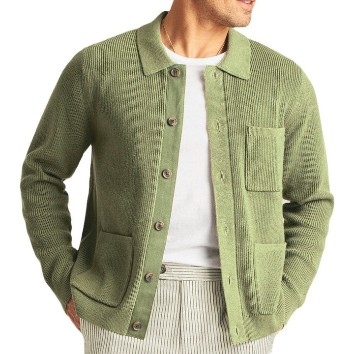 High-density Sweater Shirt Collar Long Sleeve - cas7m