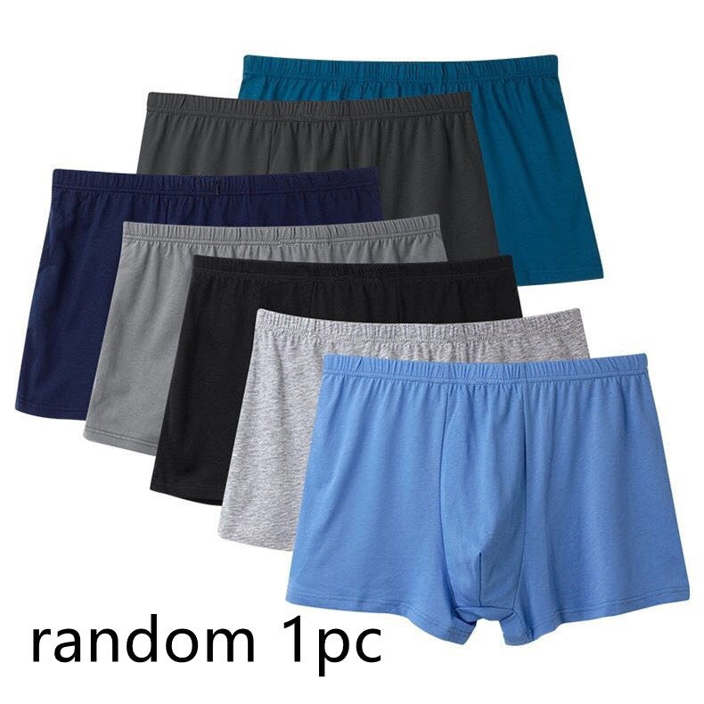 Men's Boxer Mid Waist Underwear Middle-aged And Elderly Cotton Shorts - cas7m