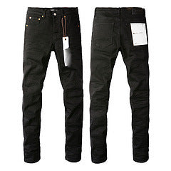 New Black Slim Stretch Men's Skinny Jeans - cas7m