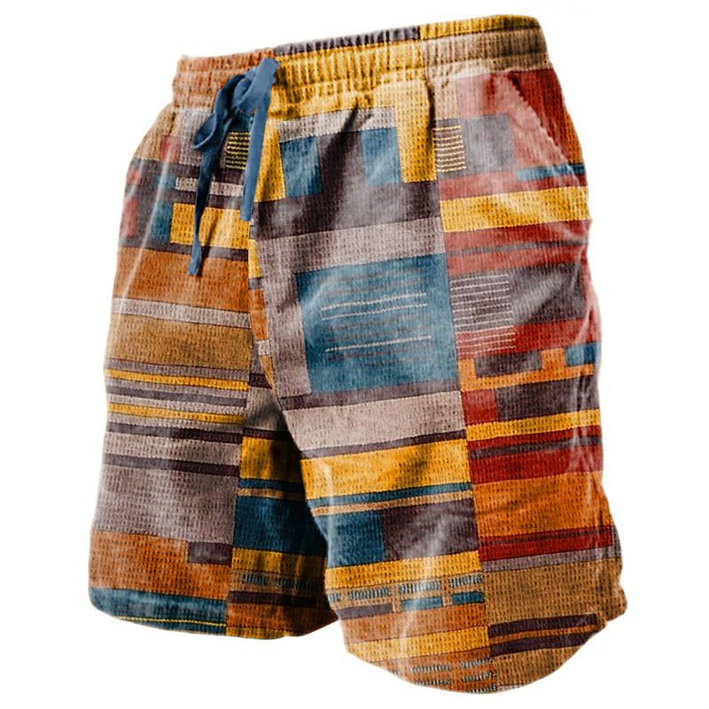 3D Printed Breathable Soft Casual Loose Shorts Men - cas7m