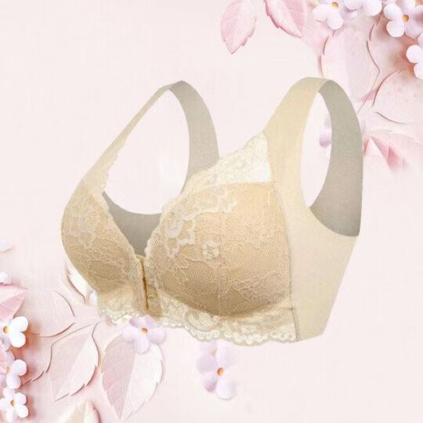 Plus-size Bra No Underwire Push-up Breathable Lace Lingerie For Women With Large Breasts And Small Breasts - cas7m