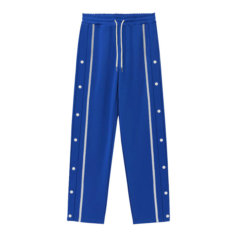 Casual Sports Breasted Pants Men's Loose Straight Trousers - cas7m