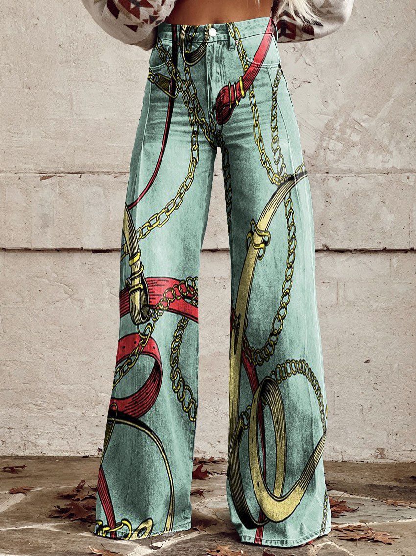 Women's Flared Thin Casual Pants - cas7m