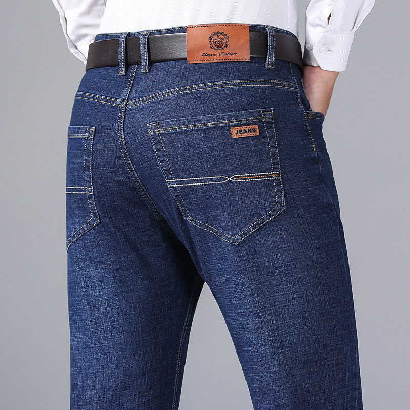 Autumn Thick Jeans Men's Loose Straight - cas7m