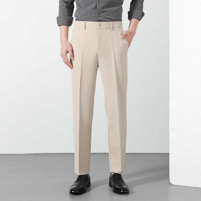 New Suit Pants Men's Ninth Casual Straight Pants - cas7m