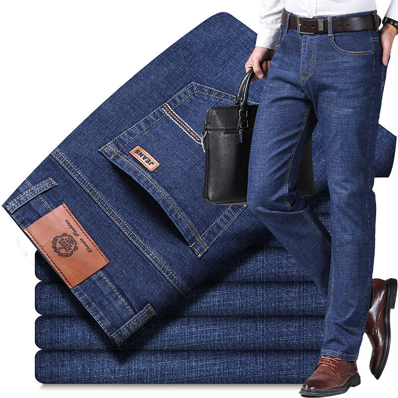 Autumn Thick Jeans Men's Loose Straight - cas7m