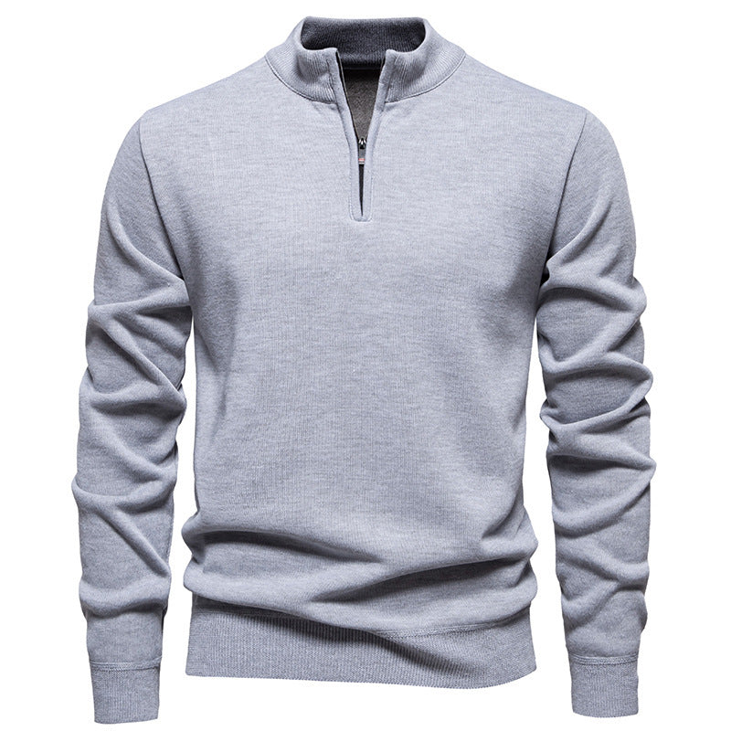 Men's Knitwear Top Half Zipper - cas7m