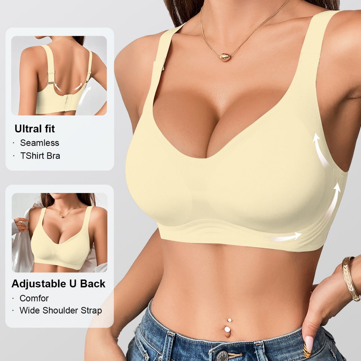 Women's Fashion Personalized Wireless Underwear Bra - cas7m