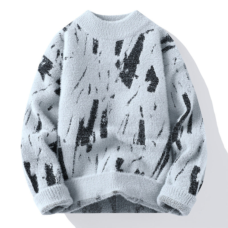 Winter Fleece-lined Thickened Men's Bottoming Sweater Fall And Winter Inner - cas7m