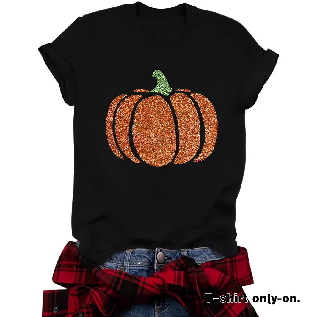 Pumpkin printed T-shirt