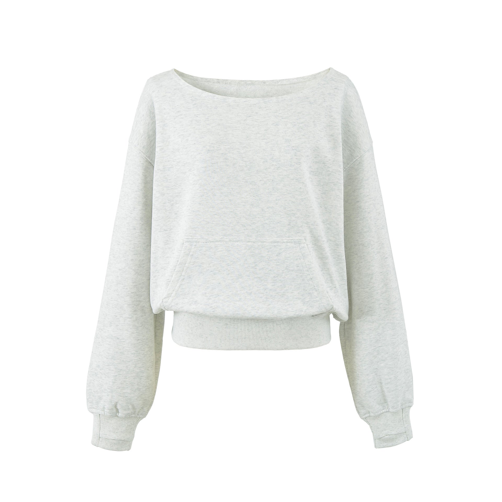 Casual Long Sleeve Off-Shoulder Sweatshirt