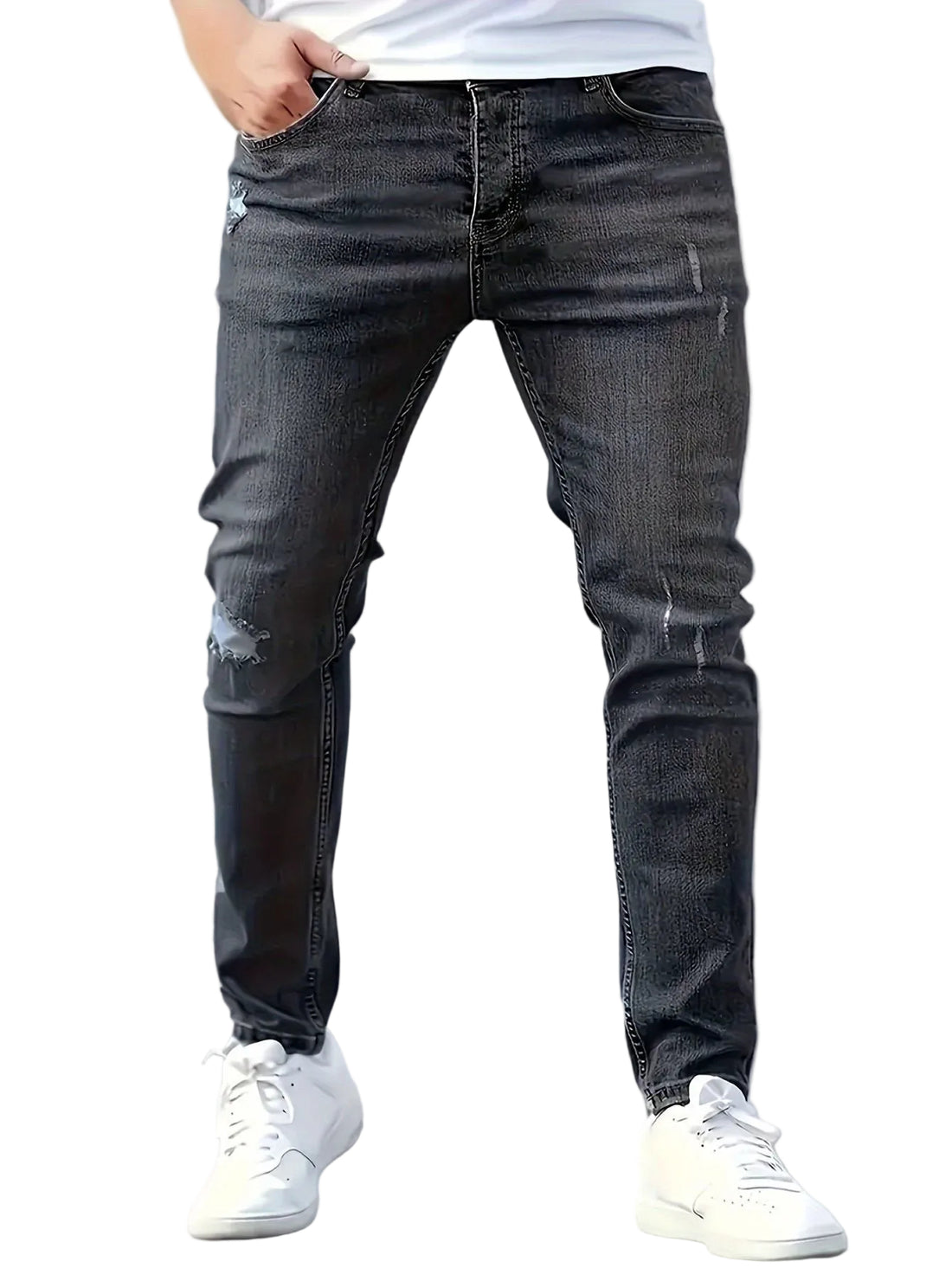 Style Summer Slim Fit Skinny Jeans for Men Fashion Casual Denim Pants