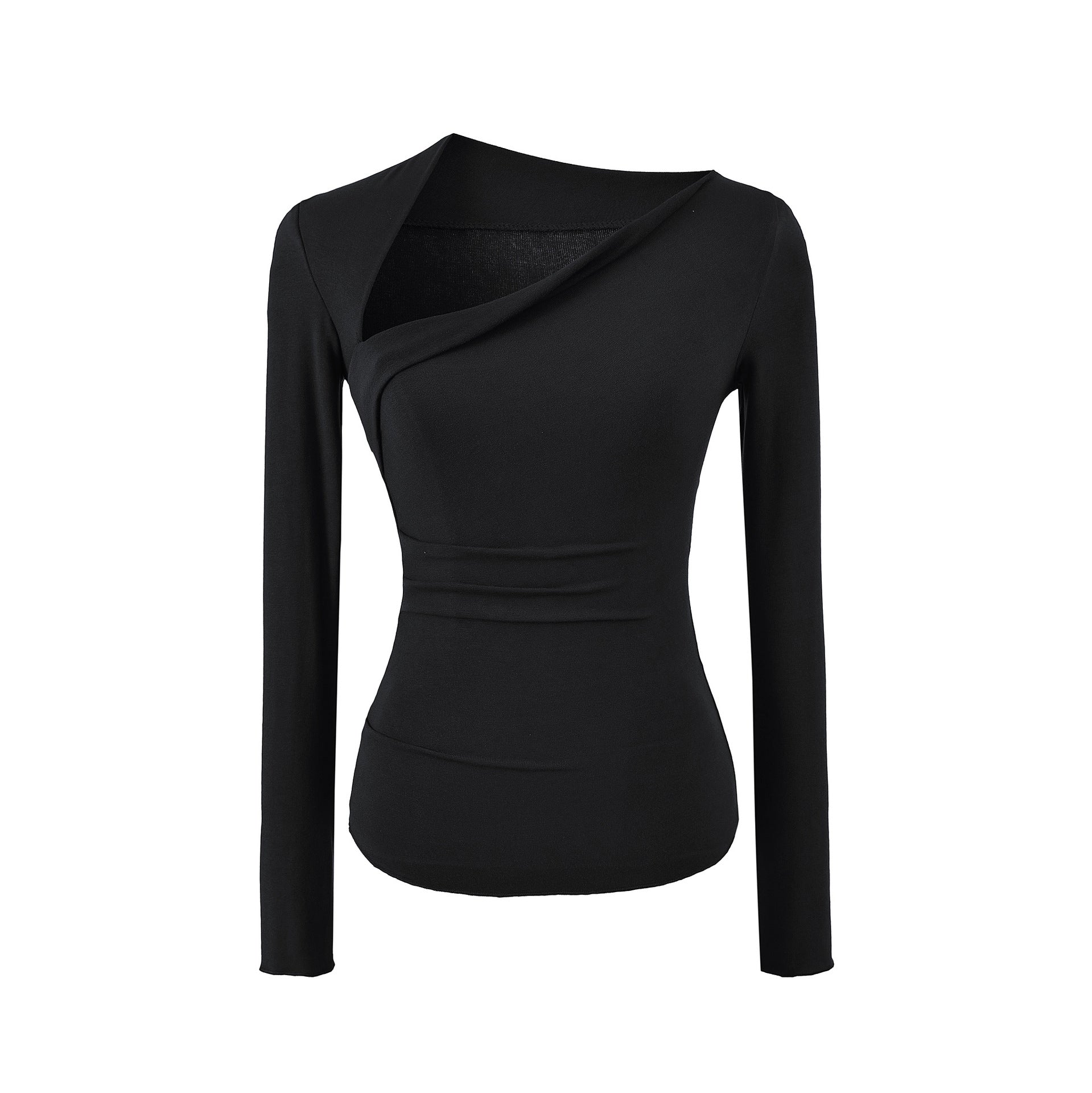 Premium Asymmetrical Long Sleeve Slim Fit T-Shirt