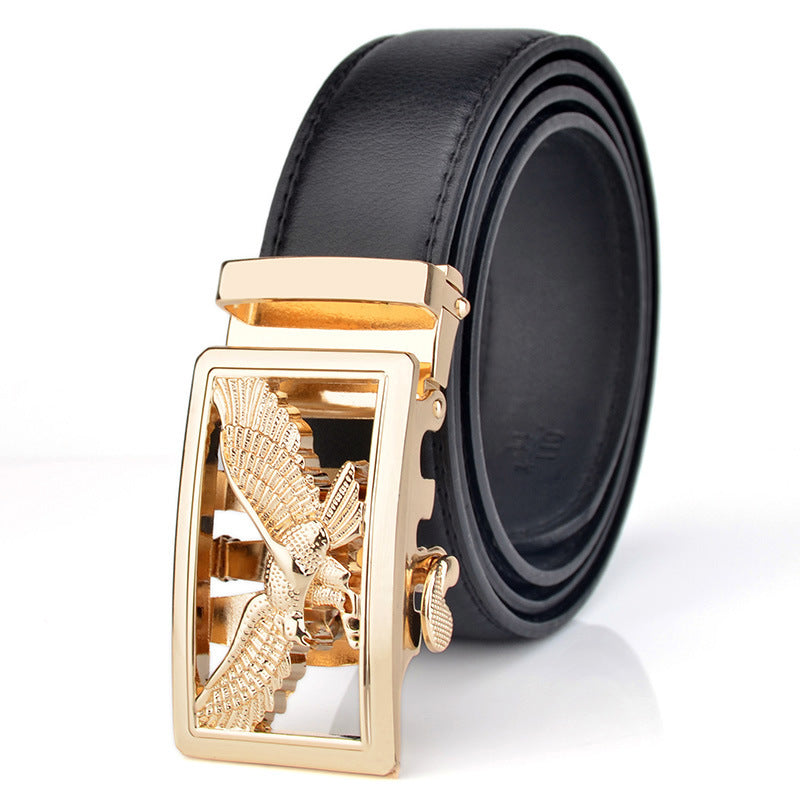 Mens Automatic-Buckle Business-Casual Belt - cas7m