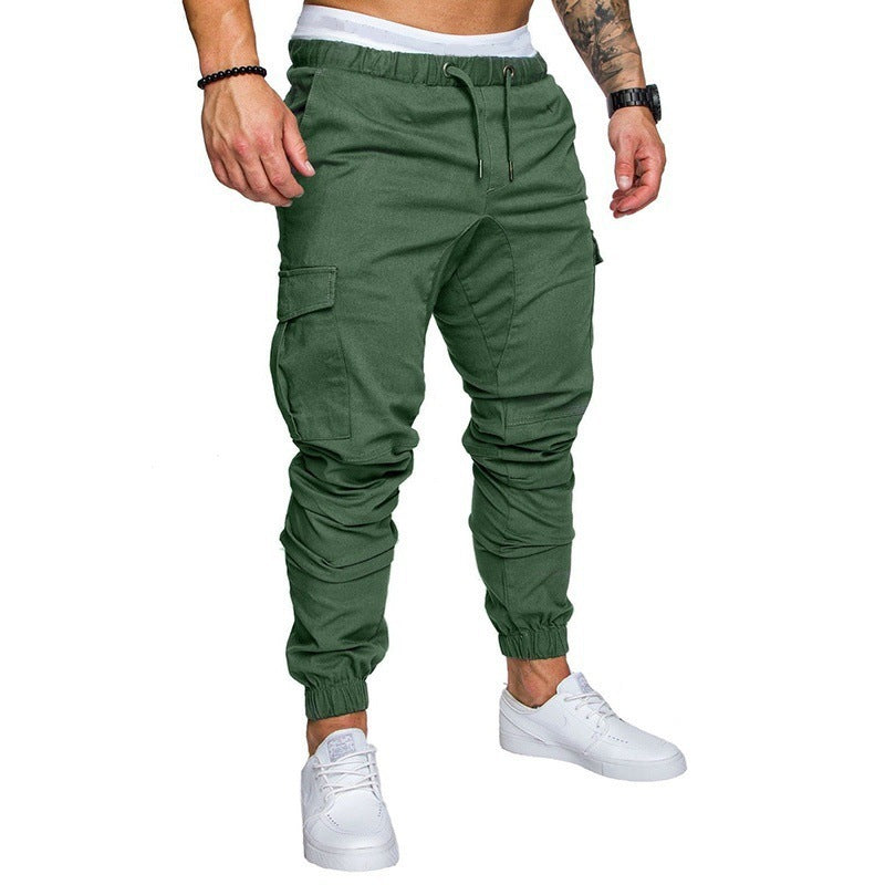 Men's Woven Fabric Casual Pants Corset Pants - cas7m