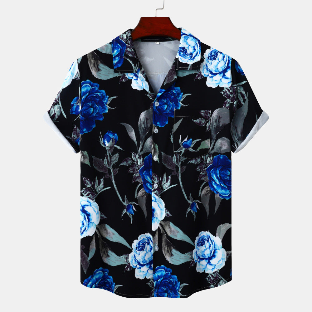Youth Vacation Casual Beach Style Short Sleeve Men - cas7m