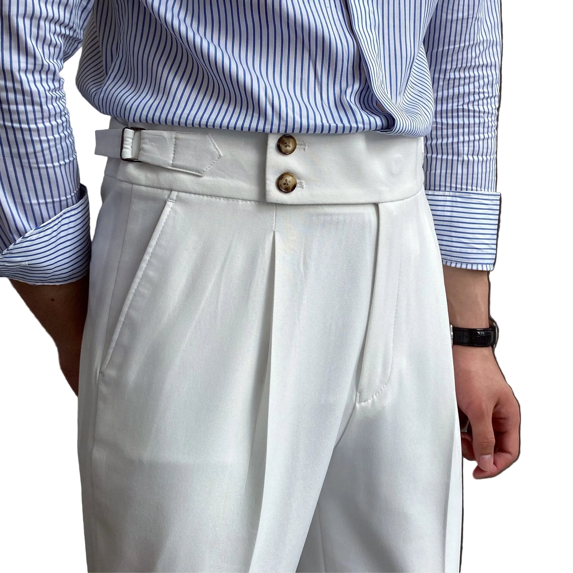 New Men's Naples High Waist Drooping Straight Autumn Leisure Pants - cas7m