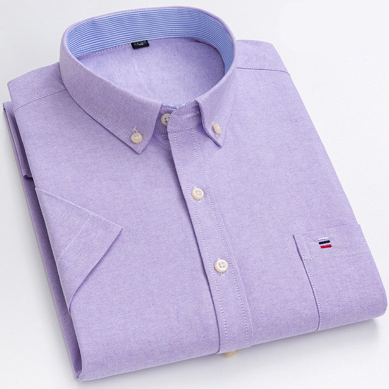 Summer New Short-Sleeved Shirt Men - cas7m