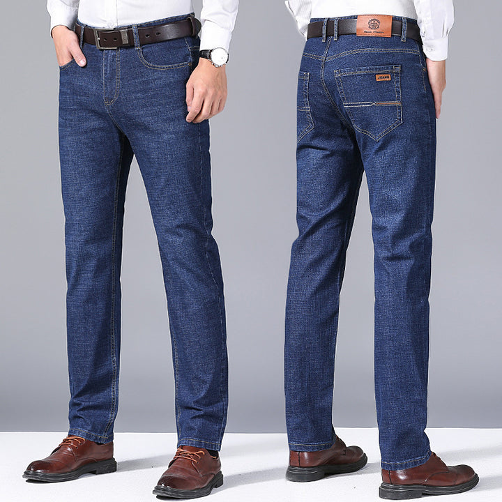 Autumn Thick Jeans Men's Loose Straight - cas7m