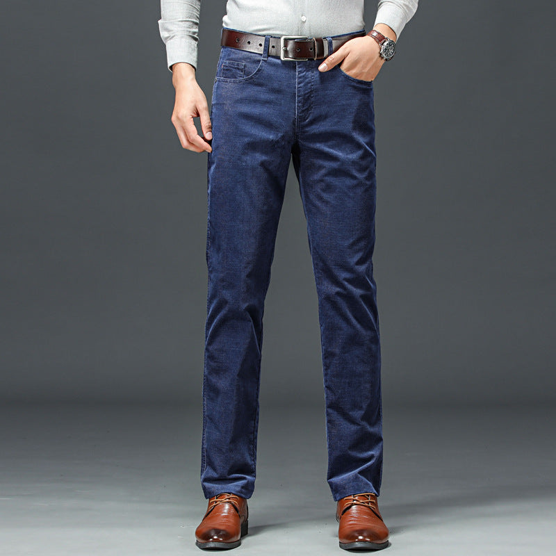 Casual Pants Men's Business Formal Corduroy Straight - cas7m