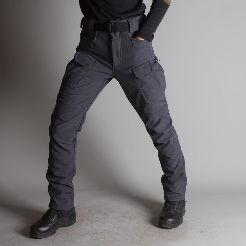 IX7 Shell Tactical Pants Men's Business Shirt Fleece Trousers - cas7m