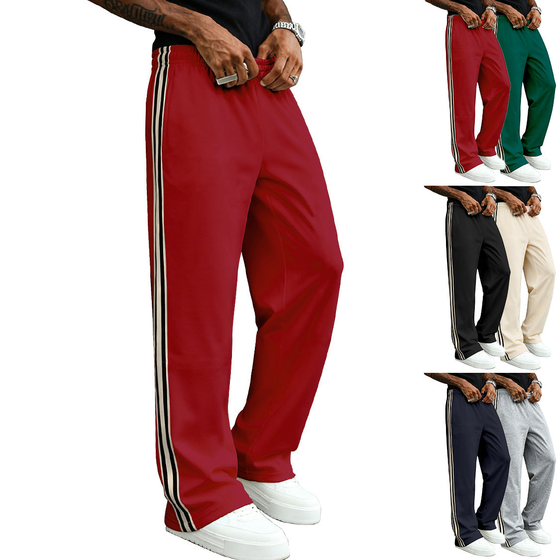 Men's Casual Fitness Straight-leg Sports Pants - cas7m