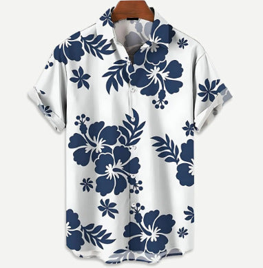Youth Vacation Casual Beach Style Short Sleeve Men - cas7m