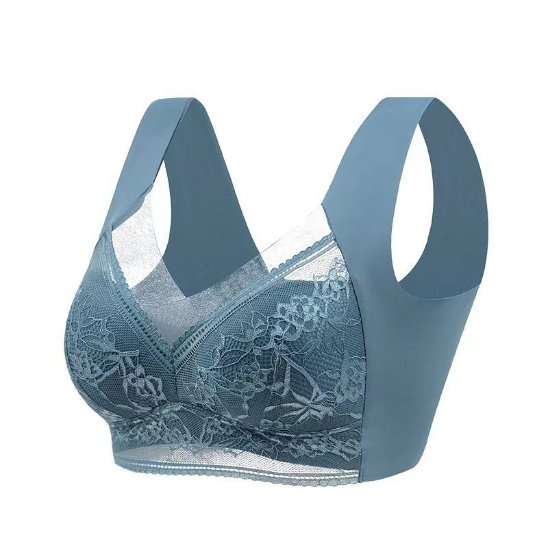 Summer Ice Silk Seamless Bras One Ladies - cas7m