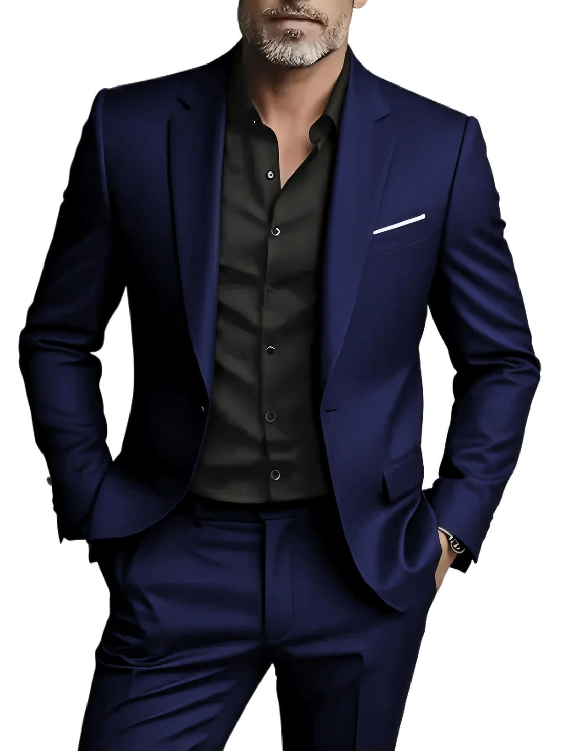 Men's Business-Casual Two-Piece Suit Set - cas7m