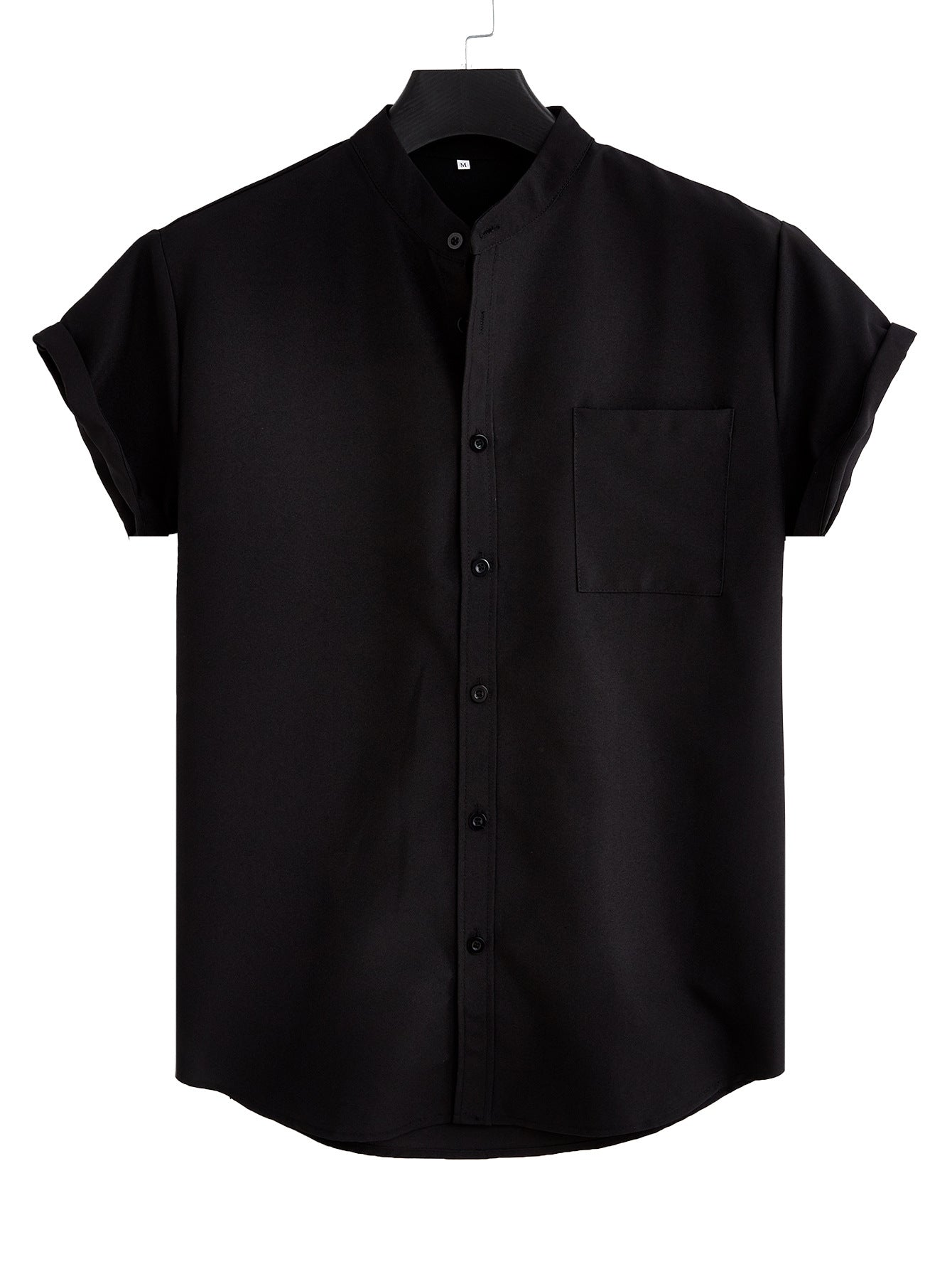 Men's Solid Color Casual Shirt With Pocket - cas7m