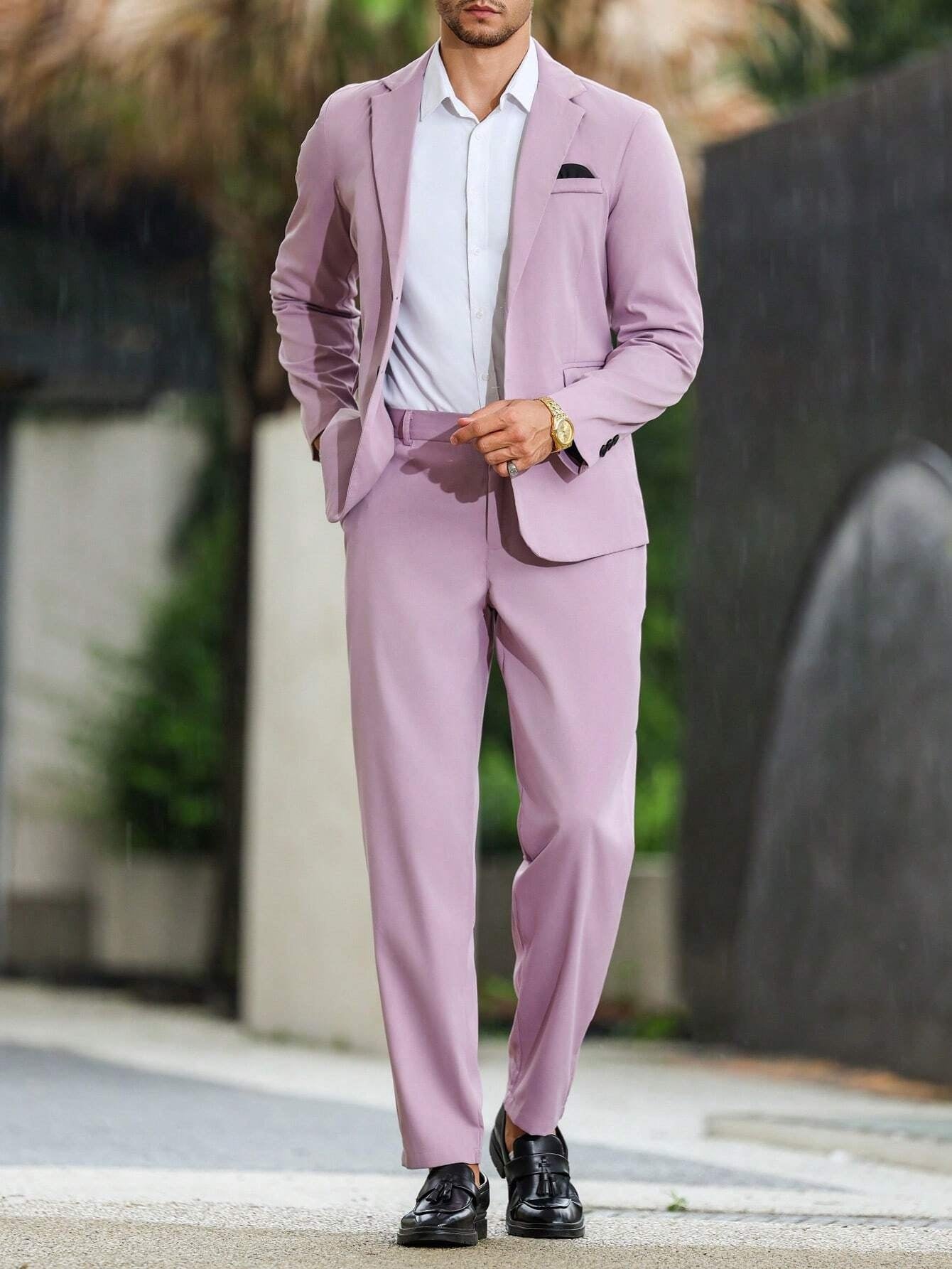 New SpringSummer Commuter Casual Plus-Size British Suit For Men - cas7m