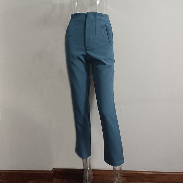 Women's Casual Fashion Straight Leg Pants - cas7m