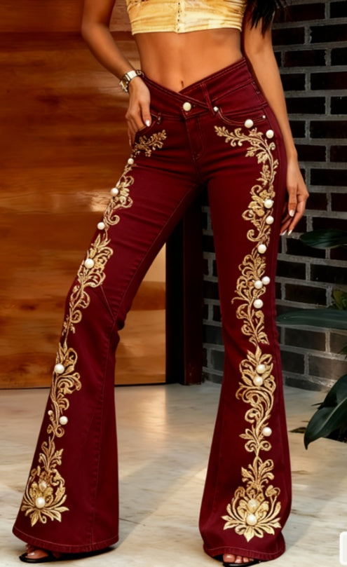 Slim-fit Flared Casual Jeans - cas7m