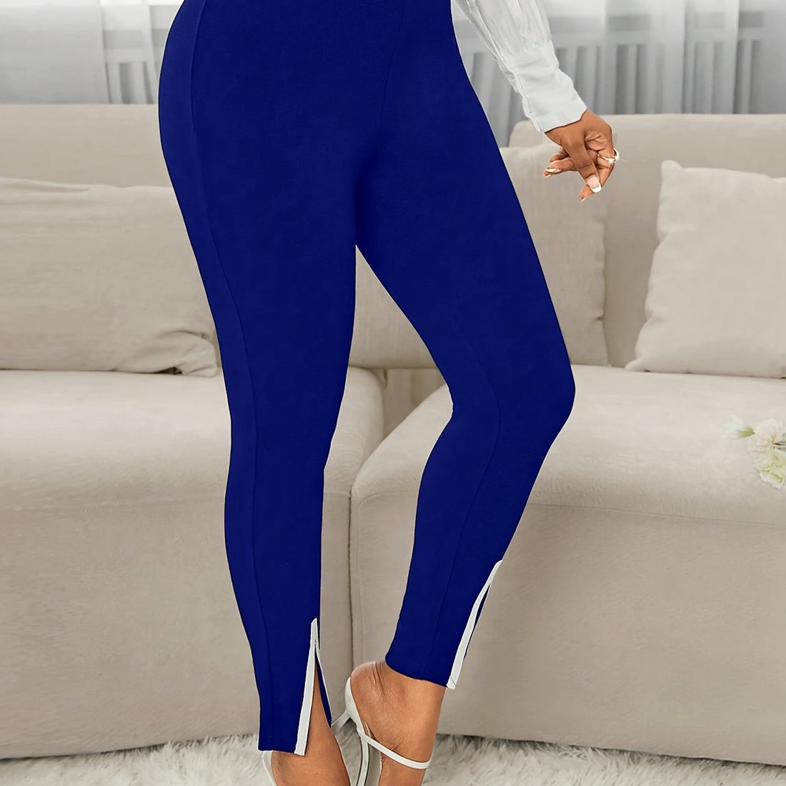 European And American Elegant Commuting Slim-fit Pants - cas7m