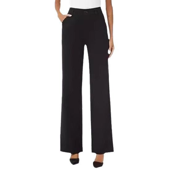 Women's Commuter High-Waisted Wide-Leg Pants - cas7m