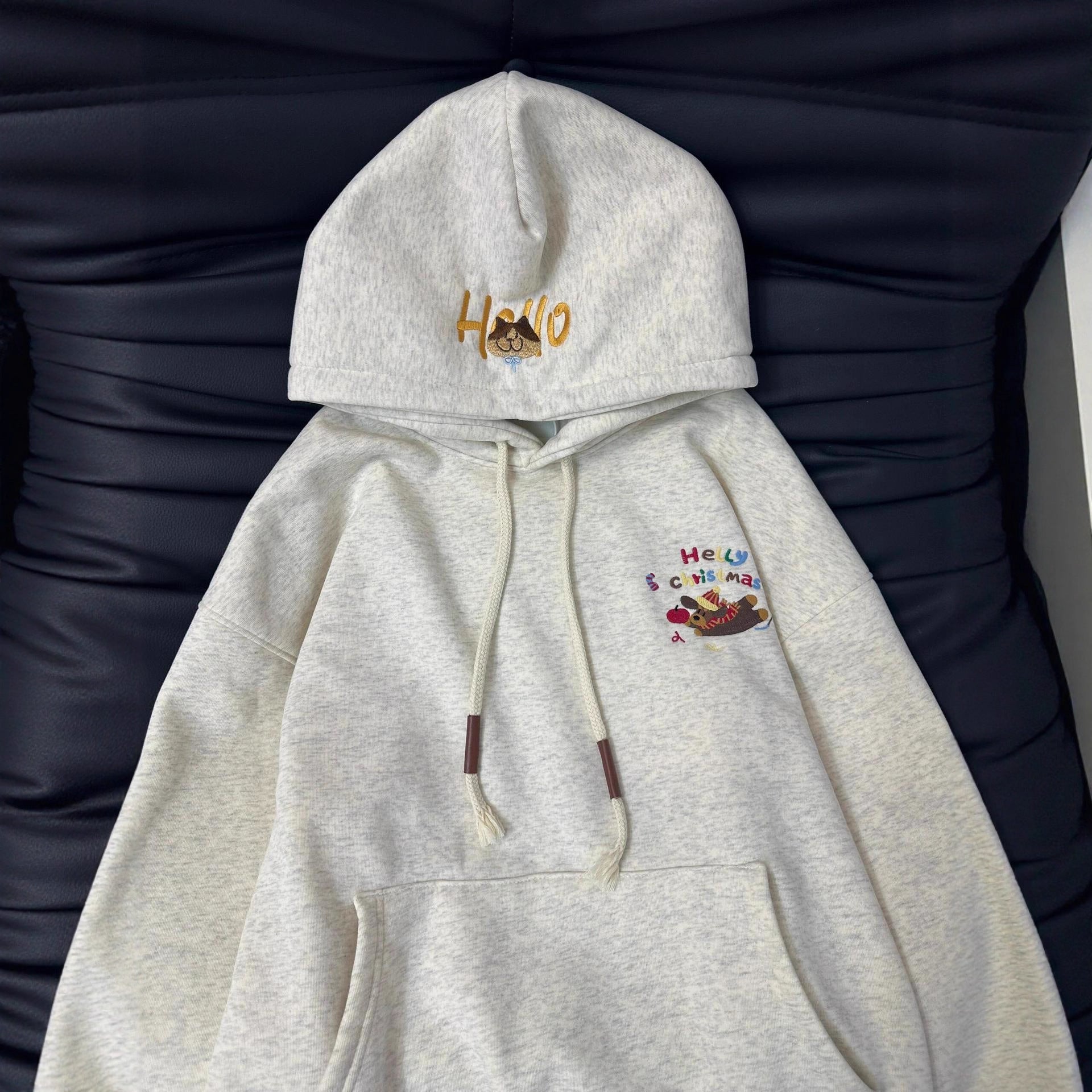 Cute Dachshund Embroidered Hoodie For Women - cas7m