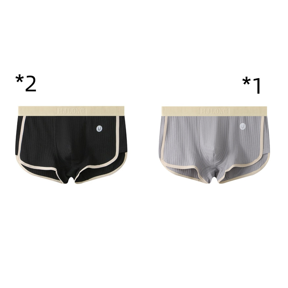 Men's Mid-waist Simple Fashionable Breathable Comfortable Boxers - cas7m