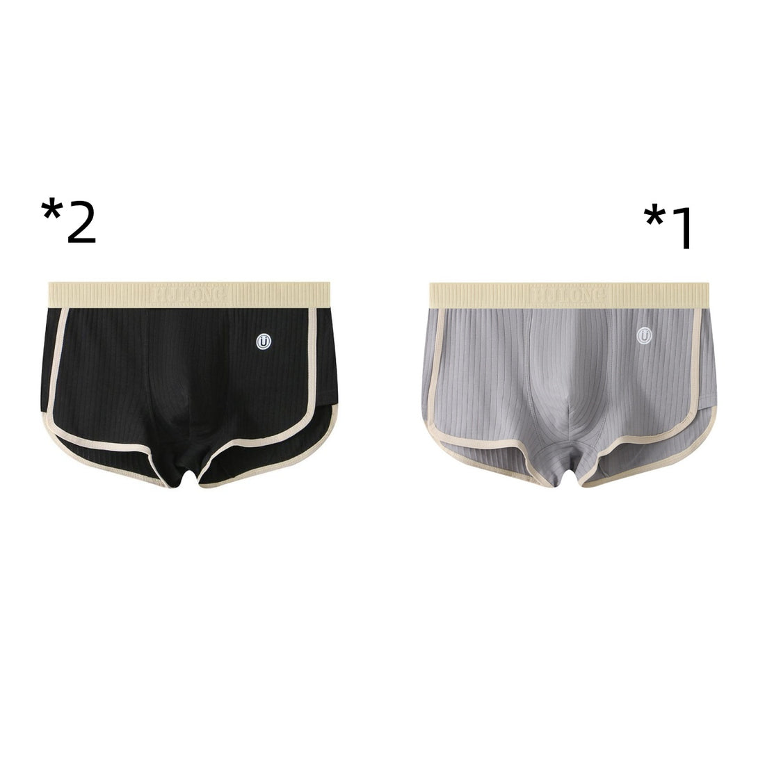 Men's Mid-waist Simple Fashionable Breathable Comfortable Boxers - cas7m