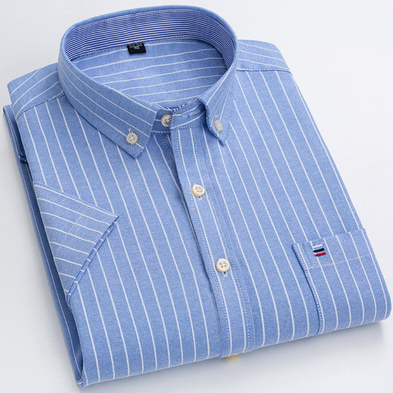 Summer New Short-Sleeved Shirt Men - cas7m