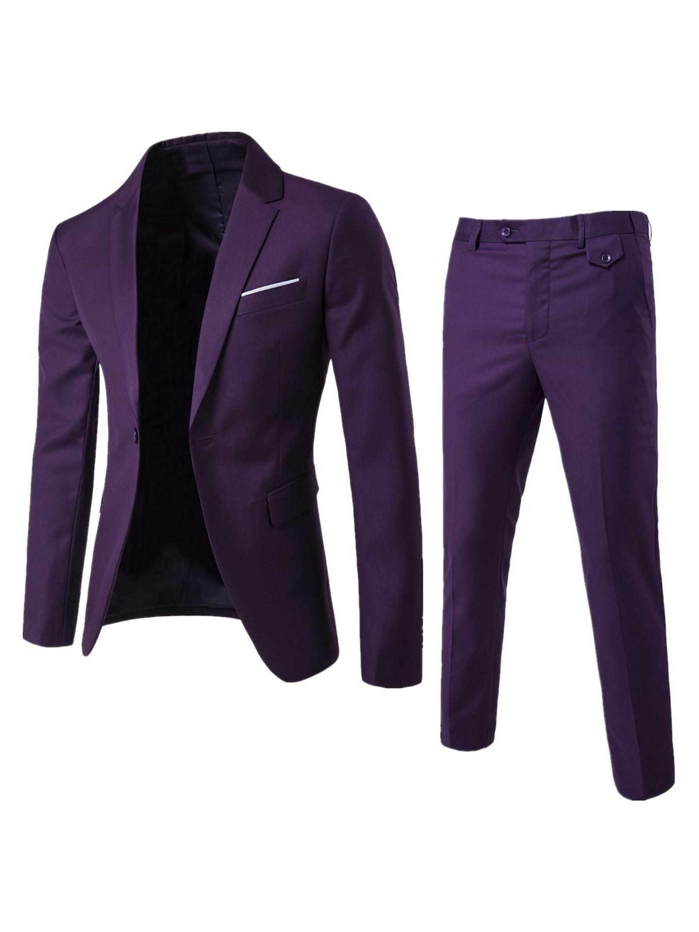 Two-piece Suit Business Professional Formal Wear Korean Slim Fit - cas7m