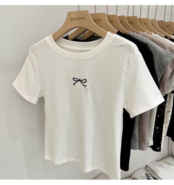 Korean Style Simple Commute Short Sleeve Shirt - S-XXL, Black/White - cas7m