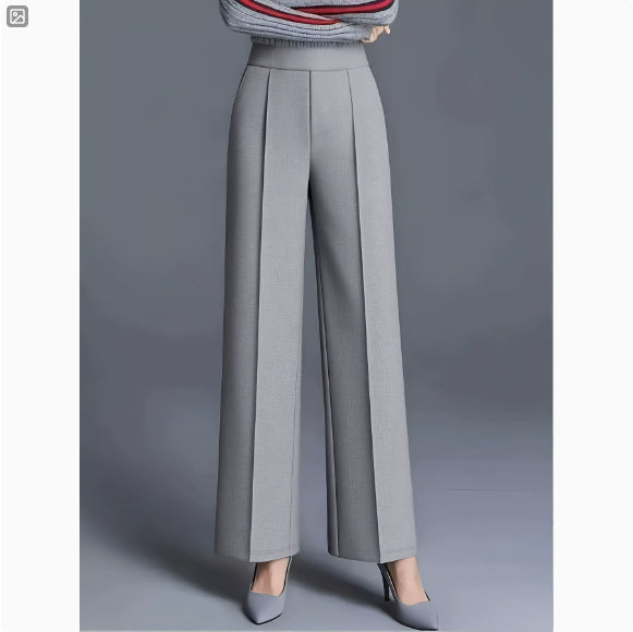Elegant High Waist Wide Leg Pants: Chic Autumn Winter Essential - cas7m