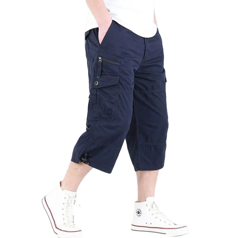 Men's Loose Thin Multi-pocket Outdoor Sports And Casual Shorts - cas7m