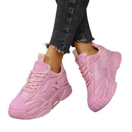 Candy-colored Thick-soled Increase Fashion Sneakers Women - cas7m