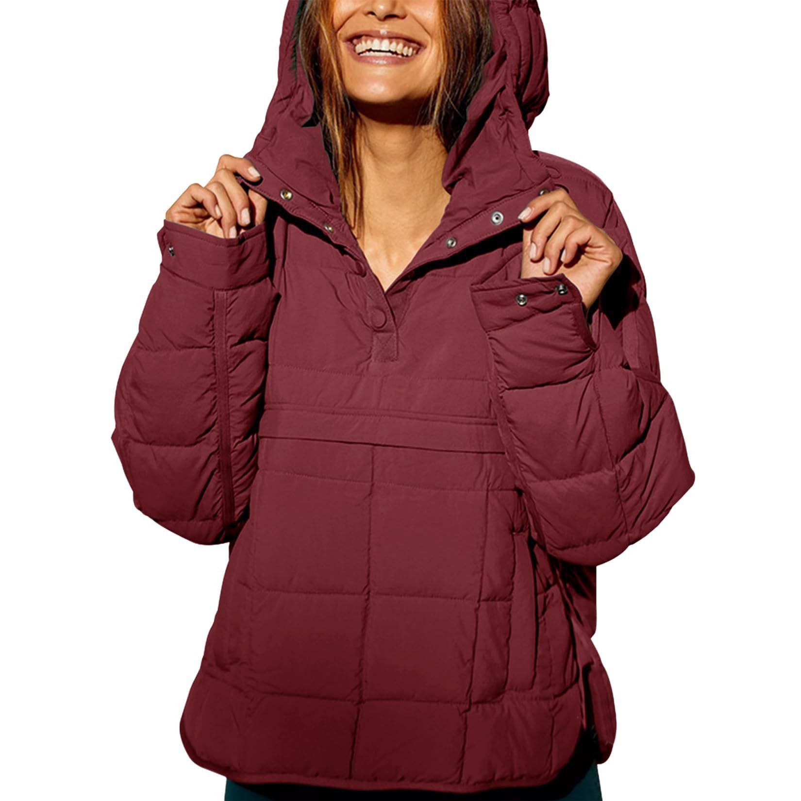 Hooded Cotton Coat Jacket Women - cas7m