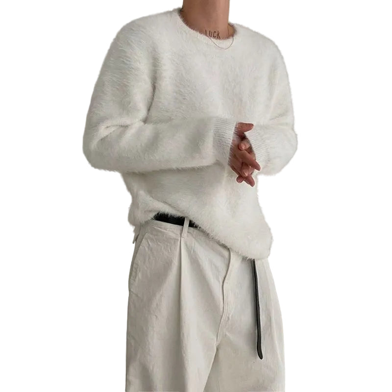 Mink Hair Comfortable Knitwear Male Autumn And Winter Loose - cas7m