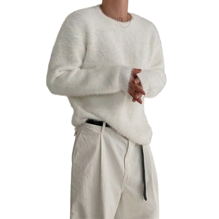 Mink Hair Comfortable Knitwear Male Autumn And Winter Loose - cas7m