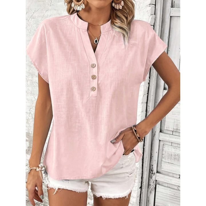Retro Cotton And Linen Women's Casual Shirt - cas7m