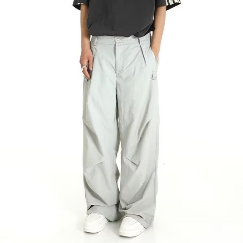 American Design Pleated Workwear Casual Pants Men - cas7m